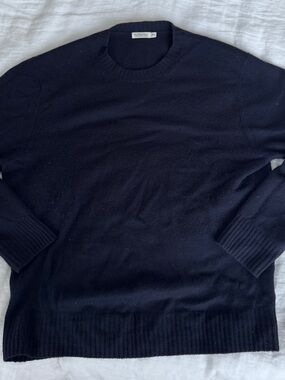 Suitsupply Men’s Navy Cashmere Crewneck Sweater